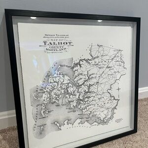Framed Talbot County (Maryland) Map